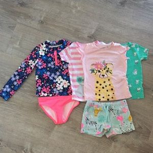 Multiple pieces of toddler girls Carter’s